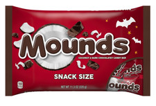 Mounds Coconut and Dark Chocolatey Snack Size, Halloween Candy Bag, 11.3 oz picture