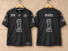 Nike Tennessee Titans Ward #1 Black Football Salute to Service Jersey picture