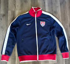 Nike USA Soccer Full-Zip Track Jacket Mens M Blue Red White USA Crest picture