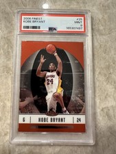 2006-07 Topps Finest - Kobe Bryant #25 Los Angeles Lakers Card PSA 9 MINT picture