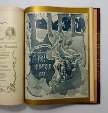 1891 Life Magazine - Bound Volume of 27 Issues, Fine Binding, Illustrated, Ads picture