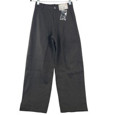 Uniqlo Brushed Jersey Barrel Leg Pants Olive Green Sz XS picture