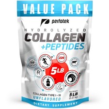 Collagen Powder for Women Men (5Lb) Types I & III Unflavored Easy to Mix Hydroly picture