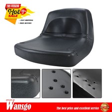 New Low Back Lawn Mower Garden Tractor Seat Black US picture
