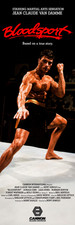 GIANT 2’X6’ VINYL BANNER - BLOODSPORT JEAN CLAUDE VAN DAMME picture