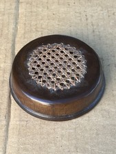 Antique Chinese Hand Made Wood Rattan Lid for Ginger Jars 3-1/4