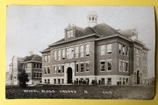 Vintage Postcard 1910 Real Photo Public School Buildings View Cresco ￼Iowa IA picture