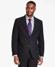 $300 Nautica Men's Black Modern Fit Bi Stretch Suit Jacket 40 S aoc0926 picture