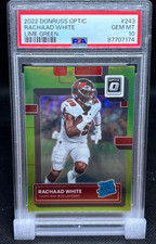 2022 Donruss Optic Rachaad White #243 LIME GREEN /35 rookie card RC PSA 10 picture