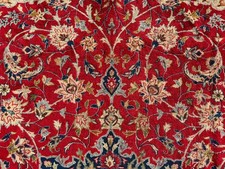 RED ANTIQUE ORIENTAL RUG 10x13 VINTAGE HAND-KNOTTED navy blue fine real 9x13 ft picture