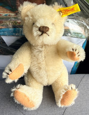 Vtg Steiff Genuine Mohair Cream/Blond 8” Teddy Bear PA 55 MASS 73 w/Ear Tag picture