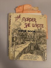 1995 Murder She Wrote Cookbook Cast Crew 1ST ED SPIRAL BOUND + AUTHOR NOTES picture