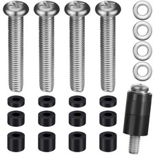 M8 Screws for Samsung TV – Extra Long Bolts Adjustable M8, Silver  picture