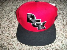 DGK DIRTY GHETTO KIDS New NWT Mens Snapback Adjustable Red Black Logo CAP HAT  picture