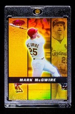 Mark McGwire RARE GOLD REFRACTOR CARD St Louis Cardinals picture