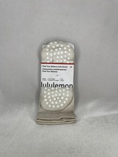 Lululemon Socks Mens Medium Beige Find Your Balance Grip Yoga Crew NEW picture