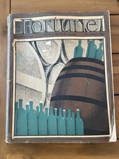 Vintage November 1934 Fortune Magazine Roger Duvoisin Barrels Bottles Cover picture