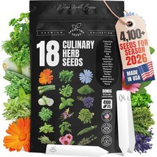 Culinary Herb Seed Kit 18 Varieties, 4100+ Seeds, Heirloom Non-GMO picture