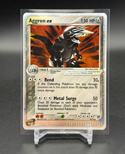 Pokémon TCG Aggron ex 95/100 EX Sandstorm Ultra Rare Holo LP+ 💫Swirl picture