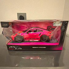 Jada Pink Slips Porsche 911 GT3 RS (992) 1:24 Diecast Pink/Black Unopened picture