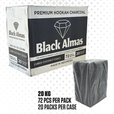 20kg Bulk Hookah Charcoal Cubes 1440 pcs SHIP FROM US Coconut Coals picture