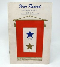 WWII WAR RECORD Native Sons Golden West 1941 1945 Gold Star Names California picture