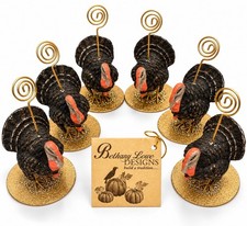 Dee Foust Bethany Lowe Designs Fall Festival 6 Turkey Place Card Holders picture