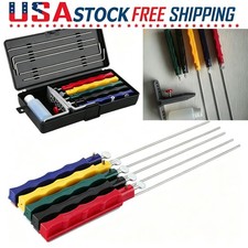 For Lansky Deluxe Tool Knife Sharpener Deluxe 5-WhetstonesSet Sharpening System; picture