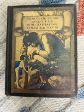 Antique Book Poems of Childhood IMaxwell Parrish by Eugene Field 1904 1st Edit picture