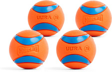 Chuckit Ultra Ball Dog Toy, Durable Rubber, Floats, Medium 2.5In, 4 Pack picture