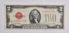 1928-G $2 RED SEAL US United States Note Avg Circ picture