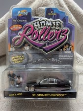 Jada Toys Homie Rollerz ‘95 Cadillac Fleetwood w/ Shark & Japon 1:64 Black NEW picture