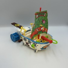 1991 Leo’s Jolly Turtle Tubboat Vintage TMNT Ninja Turtles Vehicle Tug Boat Toy picture