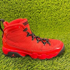 Nike Air Jordan 9 Retro Red Black Boys Size 4.5Y Athletic Shoes Sneakers picture