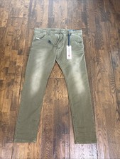 DIESEL KROOLEY-NE Sweat Jogg Jeans Mens 32 Green Tapered JoggJeans BNWT picture