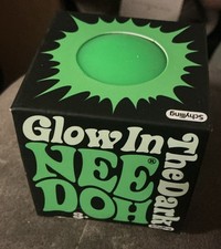 Schylling NeeDoh Groovy Glob Stress Ball Glow In The Dark Authentic Nee Doh picture