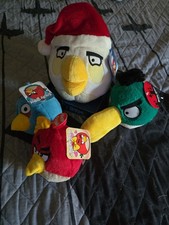 Angry Birds 4 Plush Lot nwt picture
