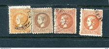 Serbia 1869/78 10p 4 shades Used Sc 17/17a/18/88 13216 picture