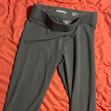 Sonoma Goods For Life Women's M Regular Grey Cropped Leggings Mid Rise Stretch picture