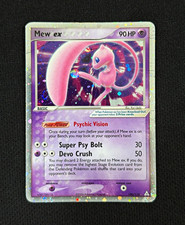 2006 Pokemon Mew ex 100/110 EX Holon Phantoms Ultra Rare Holo - Damaged Creased picture