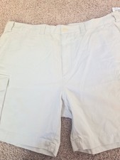 Nautica Men's Cargo Shorts 46W Big Tall Relaxed Fit Khaki Cotton NWT picture