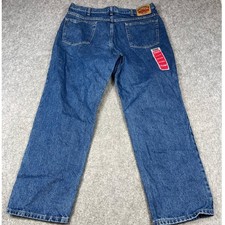 NEW Vintage Brittania Straight Leg Relaxed Jeans Mens 38x30 Blue Denim Cotton picture