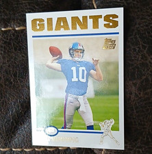 Topps 2004 Gold Eli Manning Rookie Card #350 New York Giants NFL Trading Card picture