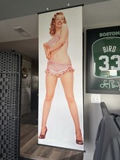 Marilyn Monroe Iconic Sex Symbol HUGE AD SCROLL BANNER 17x48 VINTAGE POSTER SIGN picture