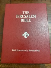 The Jerusalem Bible 1970 - Illustrations by Salvador Dali, Red Leather HC W/Box picture