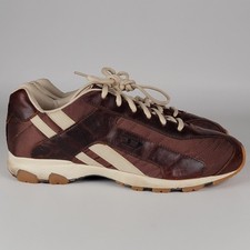Diesel Krypton Mens Size 9.5 Brown Leather Mesh Retro Low Top Sneakers 36216 67 picture