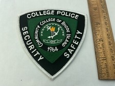 College Police Community  Of Rhode Island new  Collectable patch full size picture