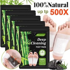 10~500Pcs Foot Detox Patches Toxins Deep Cleansing Herbal Organic Slimming Pads picture