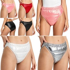 US YiZYiF Women Padded Diaper Cover Plastic Underwear Sleepwear Underpants  picture