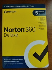 Norton 360 Deluxe for 5 Devices 1 Year Subscription 2026 Internet Security New  picture